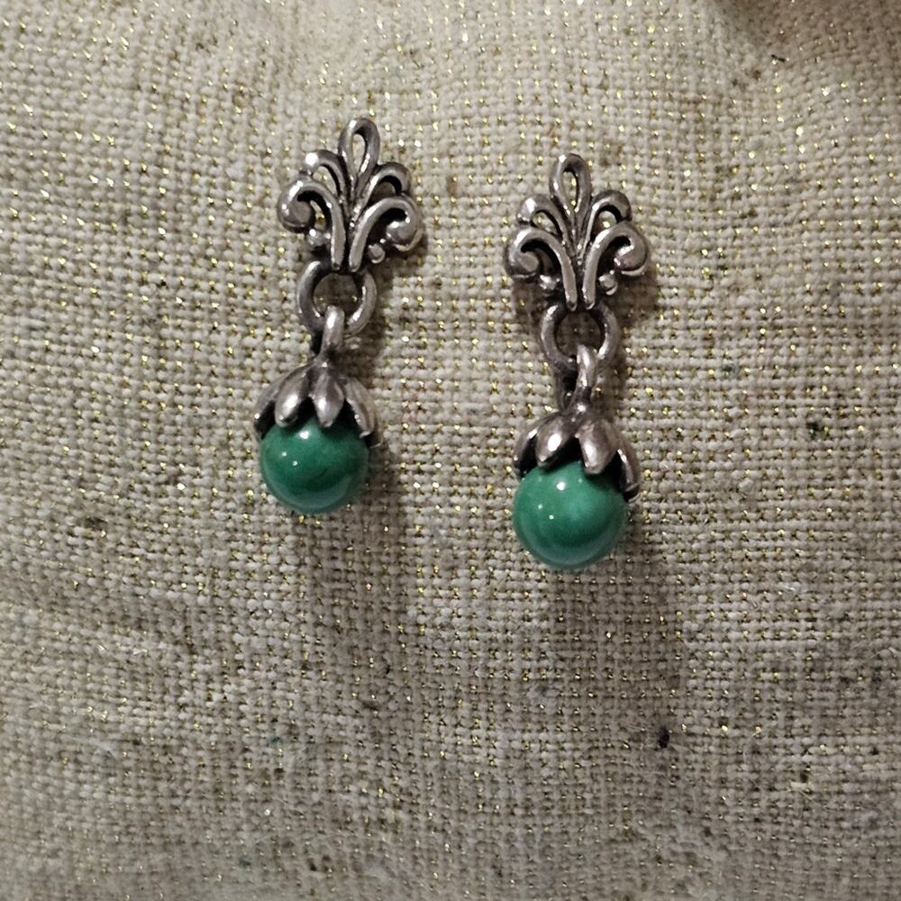 Brighton‎ fleur-di-lis Vintage Drop Earrings
